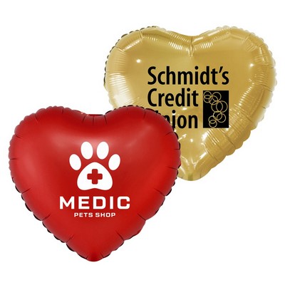 17" Heart Helium Saver XtraLife® Foil Balloons